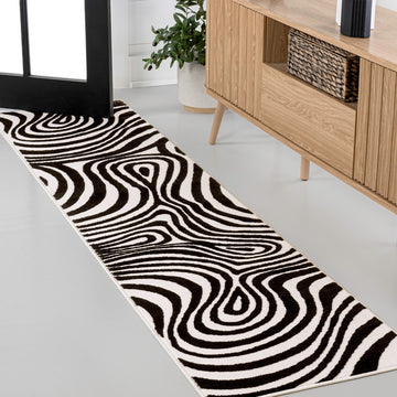 Maribo Abstract Groovy Striped Area Rug